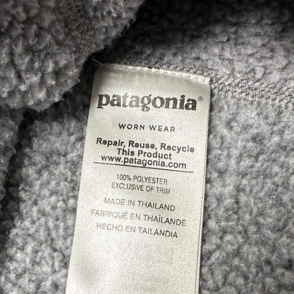 Patagonia Men's Zip-Up Sweater in Heather Gray - Picture 8 of 12
